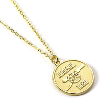 FC Arsenal prívesok na krk Gold Finish Crest Necklace