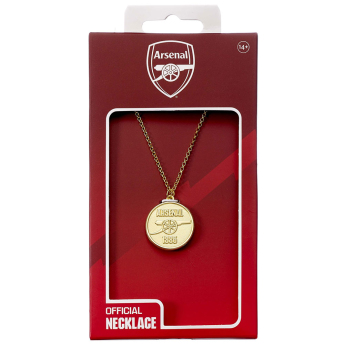 FC Arsenal prívesok na krk Gold Finish Crest Necklace