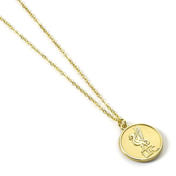 FC Liverpool prívesok na krk Gold Finish Crest Necklace