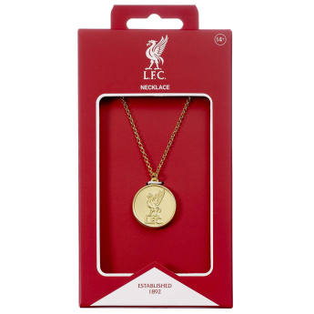 FC Liverpool prívesok na krk Gold Finish Crest Necklace