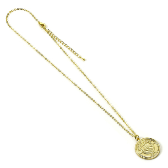 Manchester City prívesok na krk Gold Finish Crest Necklace