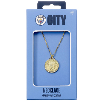 Manchester City prívesok na krk Gold Finish Crest Necklace