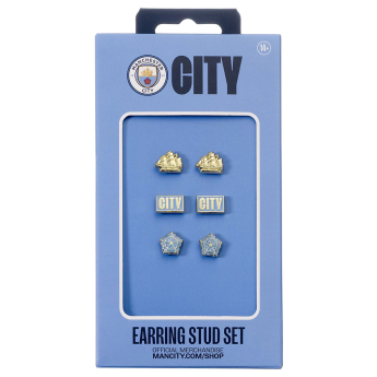 Manchester City sada náušníc three unique designs