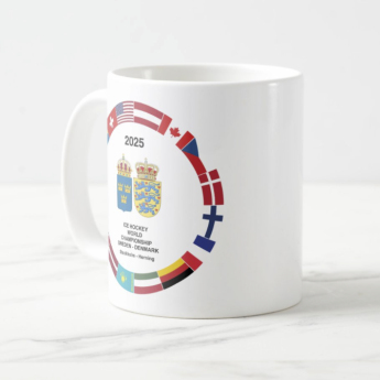 Hokejové reprezentácie hrnček Ice Hockey World Championship Sweden | Denmark MS 2025