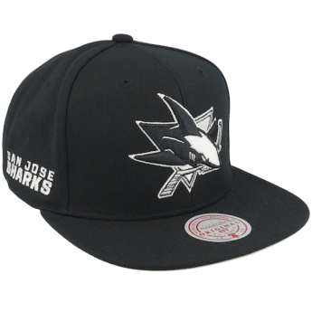 San Jose Sharks čiapka flat šiltovka Evergreen Black White Snapback