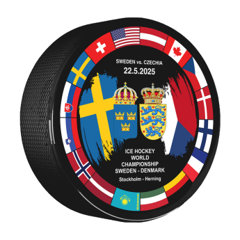 Hokejové reprezentácie puk Ice Hockey World Championship Sweden | Denmark MS 2025 Dueling 22.05.2025 Sweden vs. Czechia