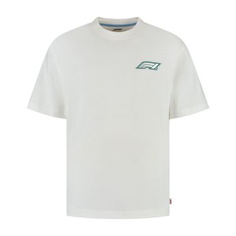 Formule 1 pánske tričko Legacy Graphic white F1 Team 2025