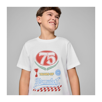Formule 1 detské tričko Legacy Graphic white F1 Team 2025