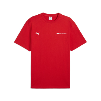 Formule 1 pánske tričko Essential Relaxed Logo red F1 Team 2025
