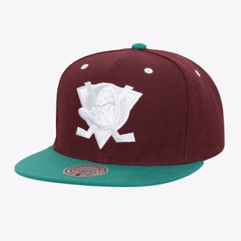 Anaheim Ducks čiapka flat šiltovka Evergreen Crispy White Snapback