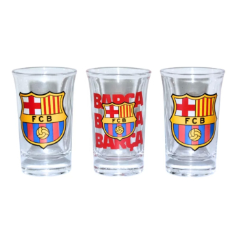 FC Barcelona panák štamprlík 3pack Chupitos