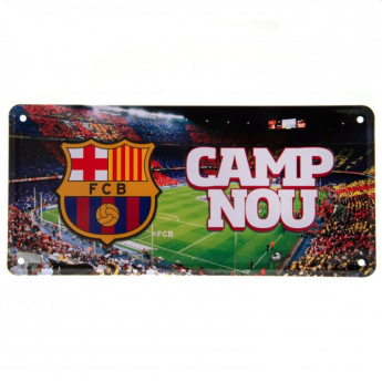 FC Barcelona ceduľa na stenu Camp Nou