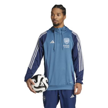 FC Arsenal pánska mikina s kapucňou Track blue