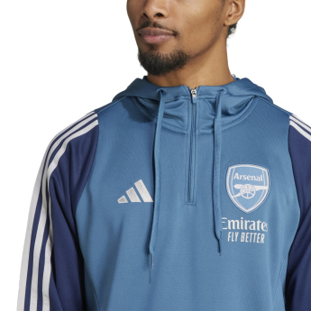 FC Arsenal pánska mikina s kapucňou Track blue