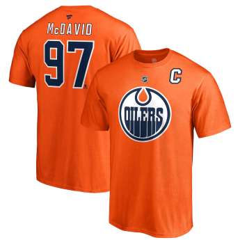 Edmonton Oilers pánske tričko Connor McDavid #97 Name & Number orange