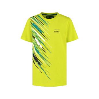 Aston Martin detské tričko Graphic lime F1 Team 2025