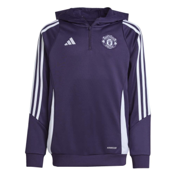 Manchester United detská mikina s kapucňou Track purple