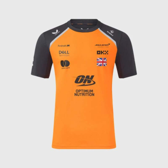 Mclaren Honda pánske tričko Lando Norris official Teamline Replica orange F1 Team 2025
