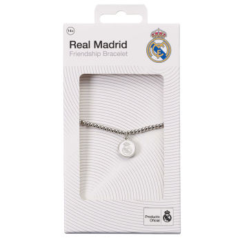 Real Madrid náramok Silver Finish Bead Bracelet