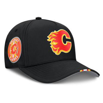 Calgary Flames čiapka baseballová šiltovka 2025 Draft Authentic Pro Structured Adjustable