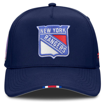New York Rangers čiapka baseballová šiltovka 2025 Draft Authentic Pro Structured Adjustable