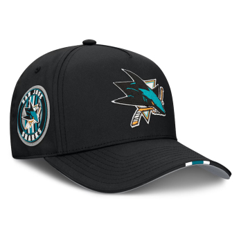 San Jose Sharks čiapka baseballová šiltovka 2025 Draft Authentic Pro Structured Adjustable