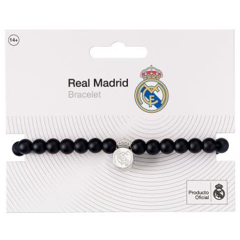 Real Madrid náramok Black Bead Bracelet