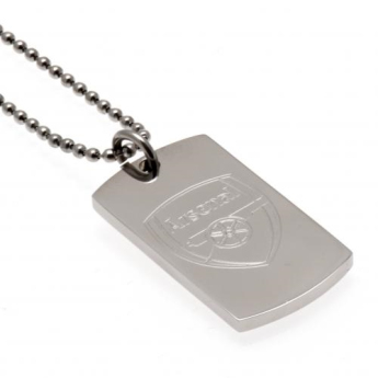 FC Arsenal retiazka na krk s psou známkou DT engraved