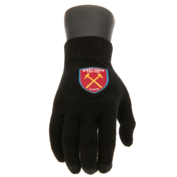West Ham United detské rukavice black