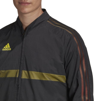 Lionel Messi pánska bunda s kapucňou MESSI Woven black