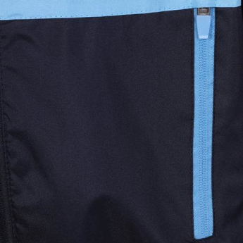 Manchester City pánska bunda s kapucňou Shower navy