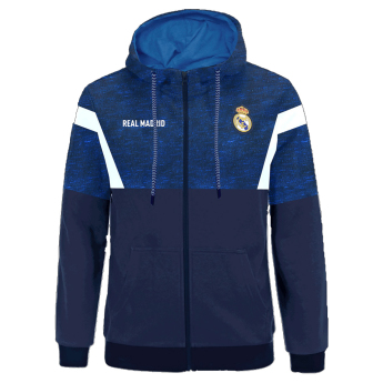 Real Madrid pánska mikina s kapucňou No17 Zip navy