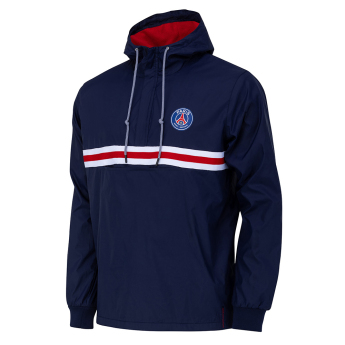 Paris Saint Germain pánska bunda s kapucňou Wind blue