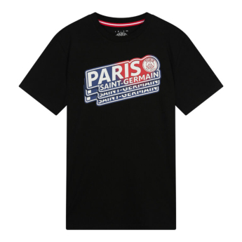 Paris Saint Germain pánske tričko Repeat black