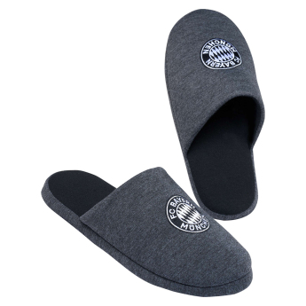 Bayern Mníchov pánske papuče Logo grey