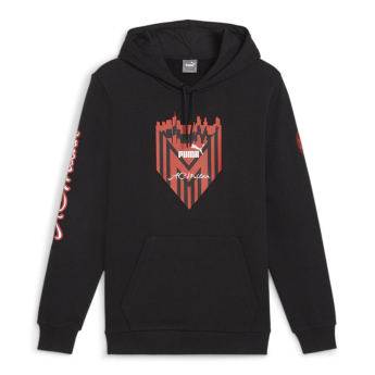 AC Milano pánska mikina s kapucňou FtblIcons black