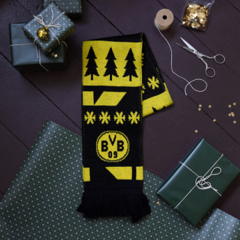 Borussia Dortmund zimný šál Christmas