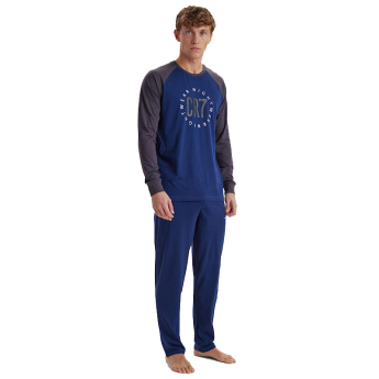 Cristiano Ronaldo pánske pyžamo CR7 Long navy