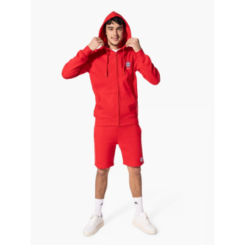 Bayern Mníchov pánska mikina s kapucňou Hooded Zip red