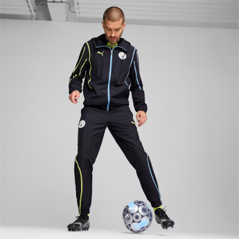 Manchester City pánska futbalová bunda Pre-Match navy