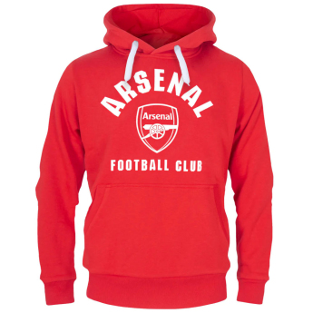 FC Arsenal pánska mikina s kapucňou Round red