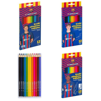FC Barcelona pastelky 12 ks trojhranné