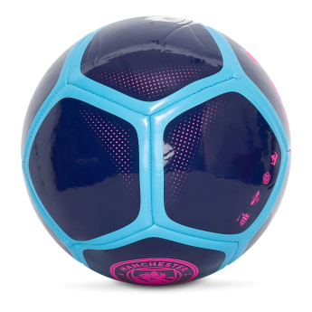 Manchester City futbalová lopta Logo Away