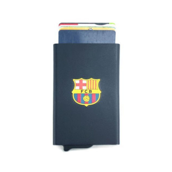 FC Barcelona puzdro na karty metal azul
