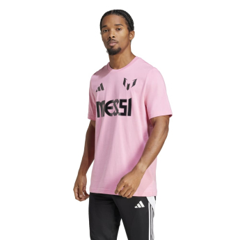 Lionel Messi pánske tričko MESSI Name and number pink