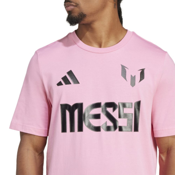 Lionel Messi pánske tričko MESSI Name and number pink