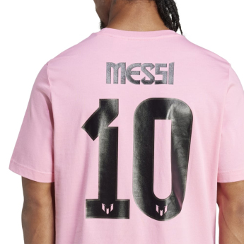 Lionel Messi pánske tričko MESSI Name and number pink