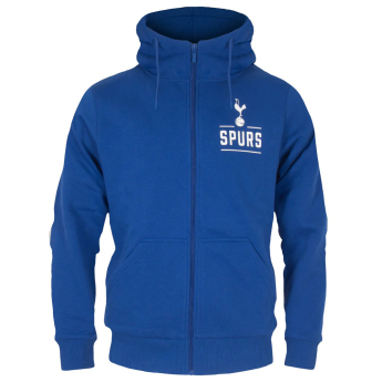 Tottenham pánska mikina s kapucňou Zip marine
