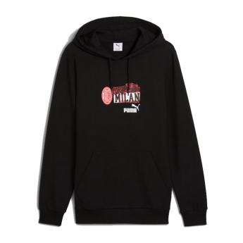AC Milano pánska mikina s kapucňou ftblNRGY black