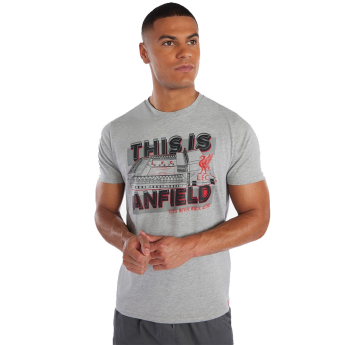 FC Liverpool pánske tričko Anfield YNWA grey